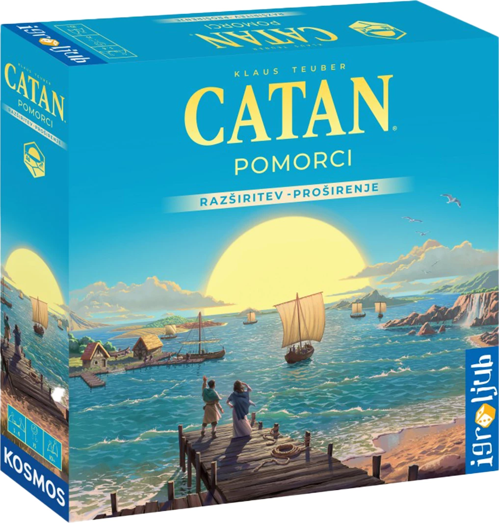 Zgjerim lojë tavoline Igroljub Catan Seafarers (Pomorci), Sllovenisht, 3-4 lojtarë