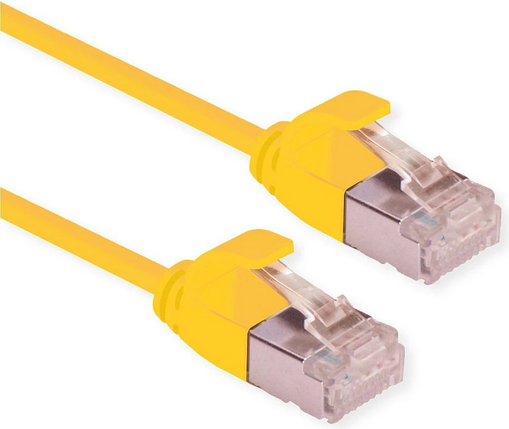 Kabl rrjeti ROLINE 21.15.3321, Cat6a, 0.3m, RJ-45, 10GbE, i verdhë
