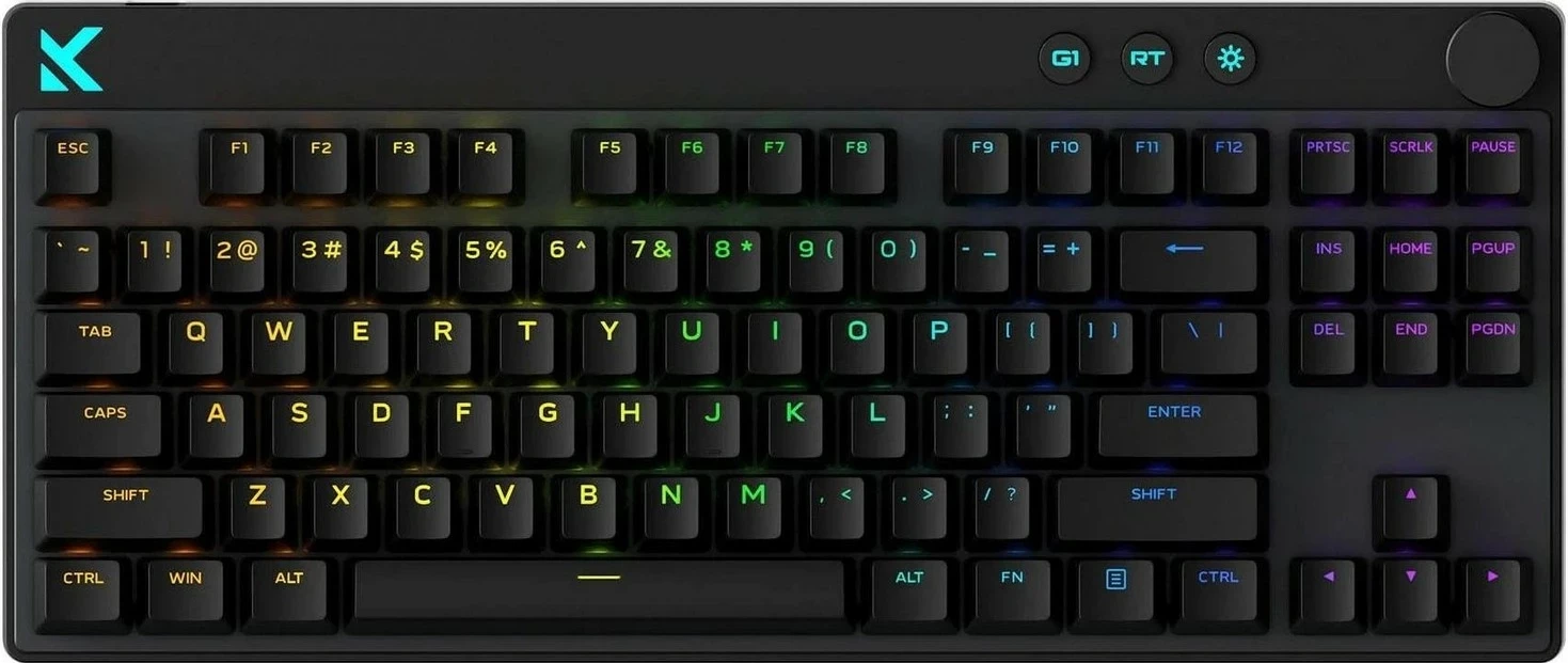 Tastierë gaming Mchose Mix 87, 80%, RGB, me kabllo, ngjyrë e zezë