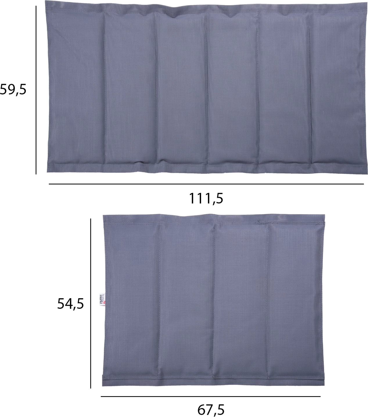 Pëlhurë zëvendësuese për shezlong AIGAIO, ngjyrë gri, FH6064.30