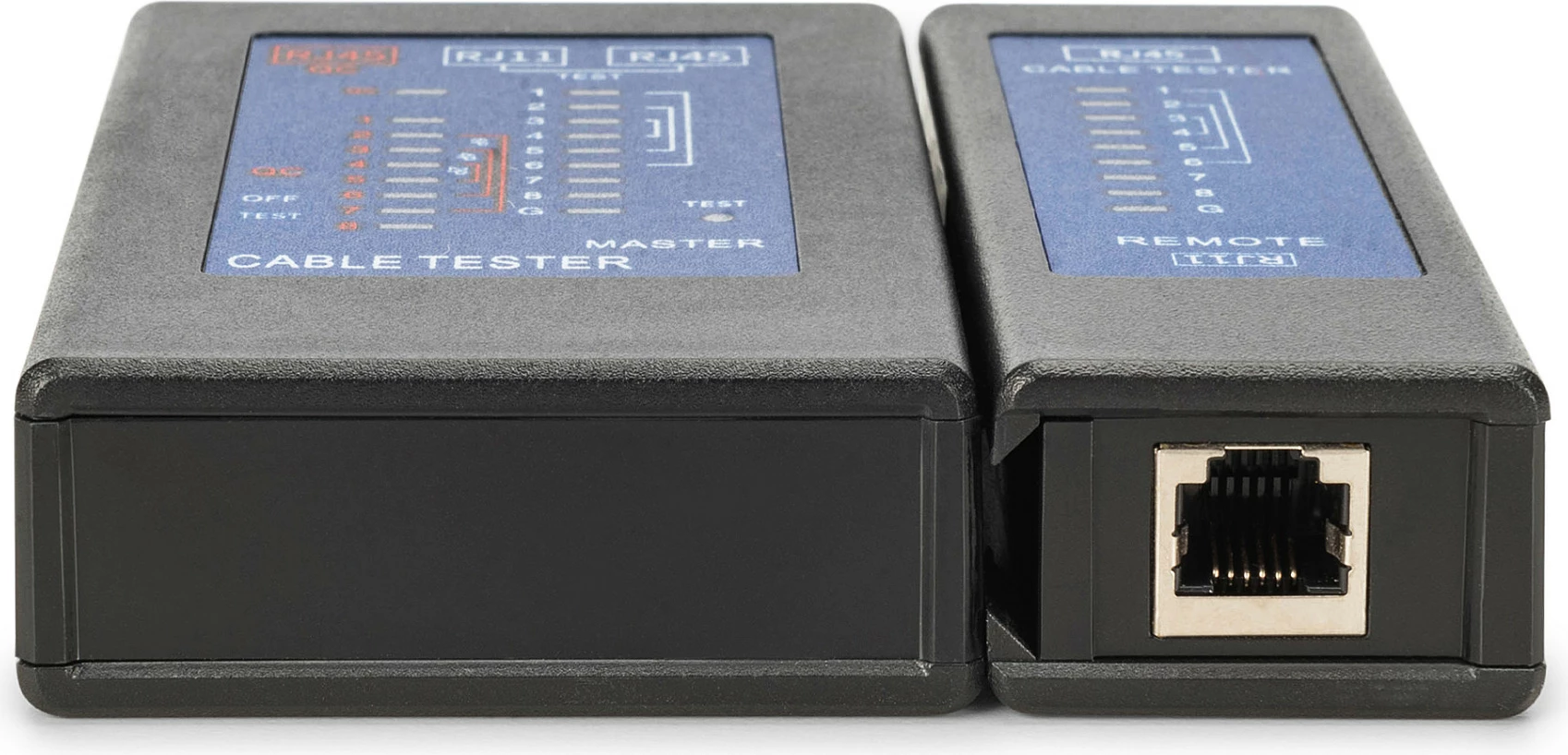 Tester kablli rrjeti Digitus RJ45 PoE, me LED, i zi