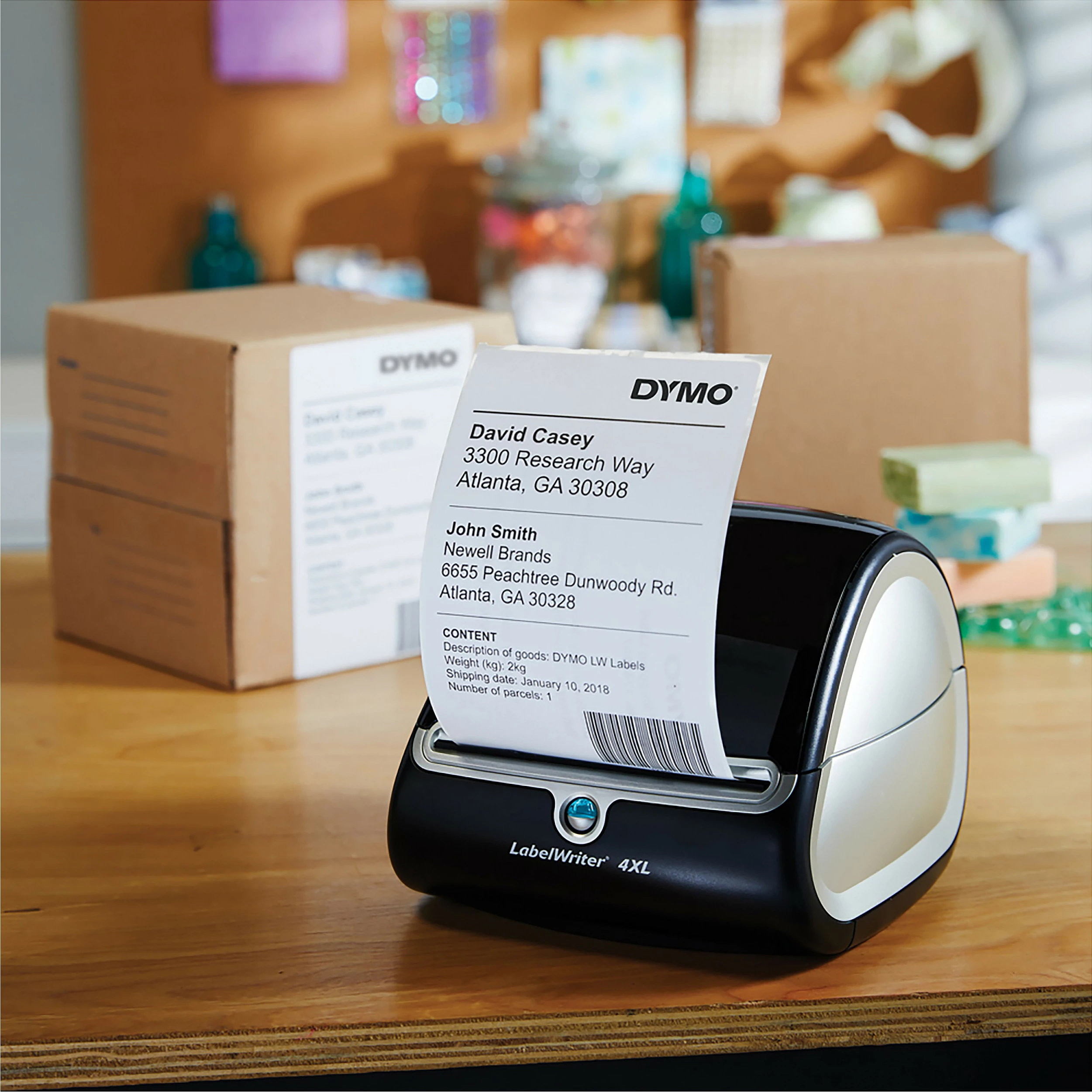 Etiketa dërgese Dymo LabelWriter (LW) 104x159mm, 220 copë, të bardha