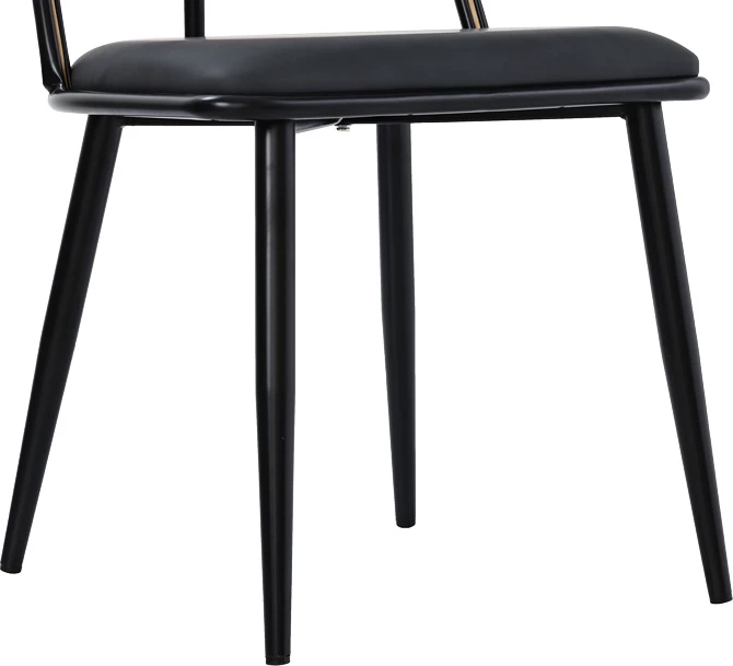 Karrige Giulia pe rattan, bezhë-pu, gri e zezë-metal, 49x52x80cm