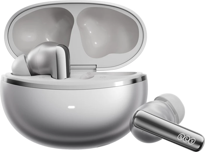 Kufje TWS QCY MeloBuds N70 HT18, ANC, LDAC, Bluetooth 6.0, deri 50h, karikim pa tel, USB-C, titanium-gold