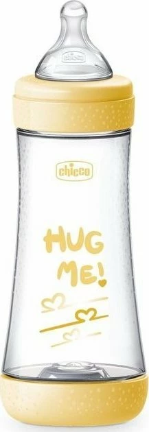 Shishe biberoni Chicco Perfect5 153992 300 ml, silikon, 4+ muaj, e verdhë/e artë
