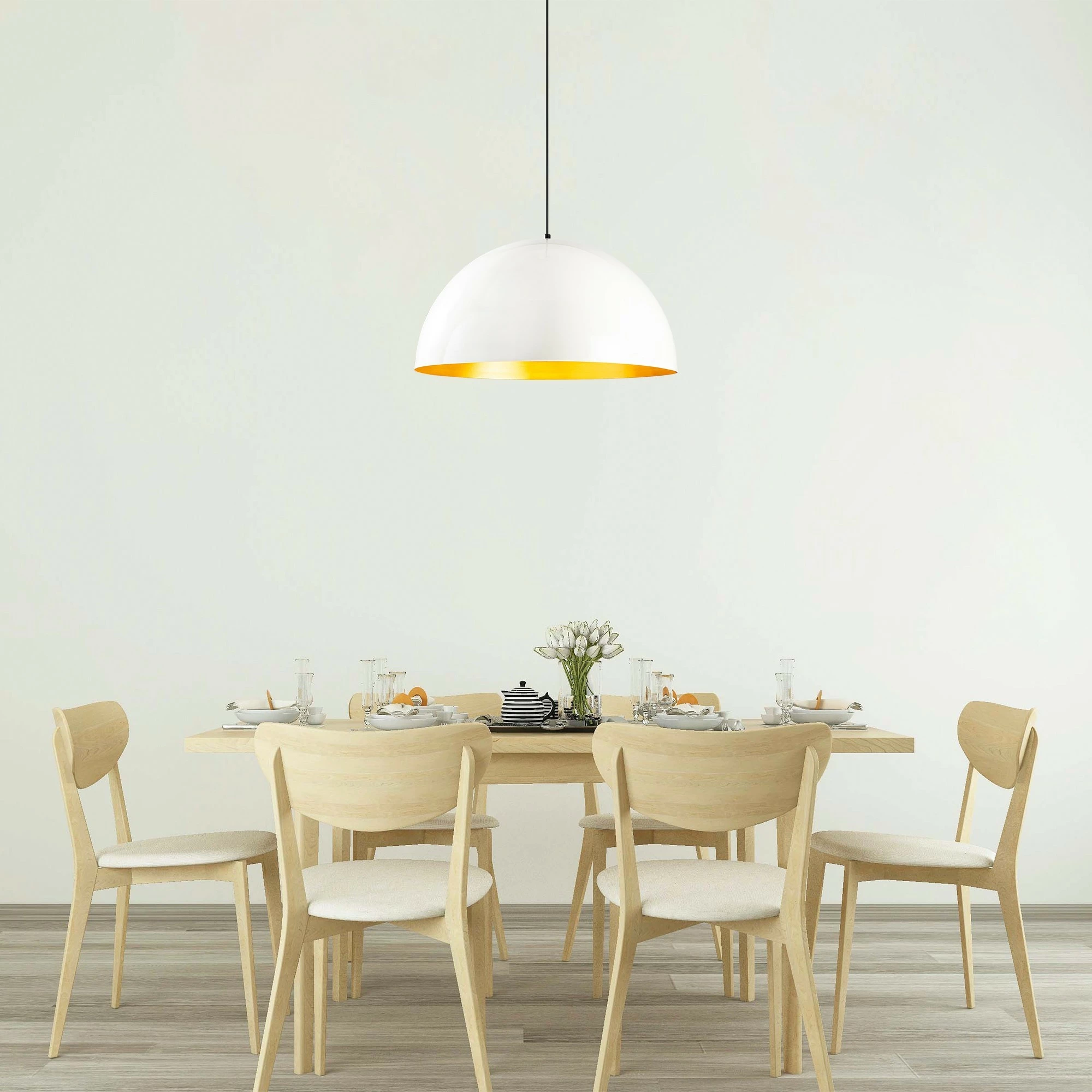 Llambë tavani Opviq, Berceste - 236-S, e bardhë, 60x60cm, lartësi 126cm