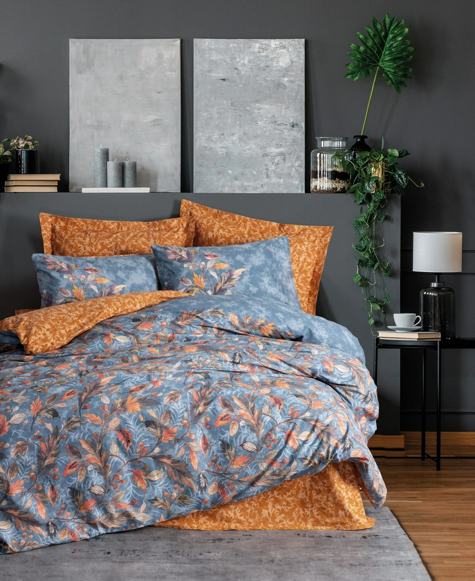 Set mbulesë krevati King Ranforce, Alekra, ngjyrë mustard
