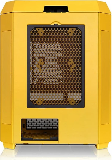 Kasë Thermaltake The Tower 600, Midi Tower, Tempered Glass, RGB, USB 3.2, Butter Caramel e verdhë