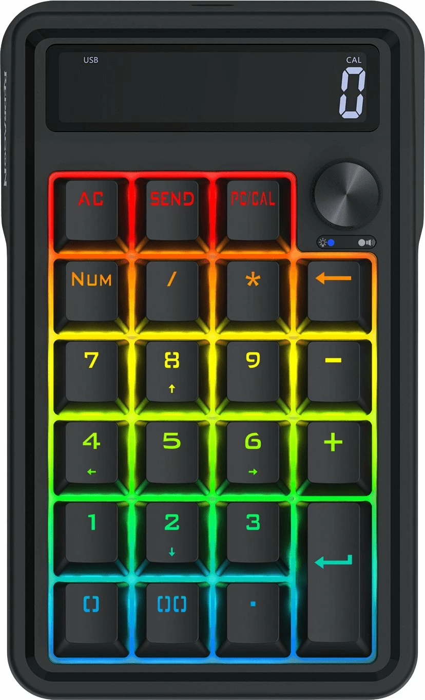 Tastierë mekanike Redragon K733 Cove K733-RGB-WL 60% RGB, USB/Bluetooth/2.4GHz, US layout, anti-ghosting, e zezë