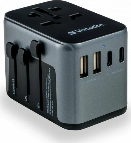Adapter udhëtimi universal Verbatim UTA-03 Global 49545, i zi