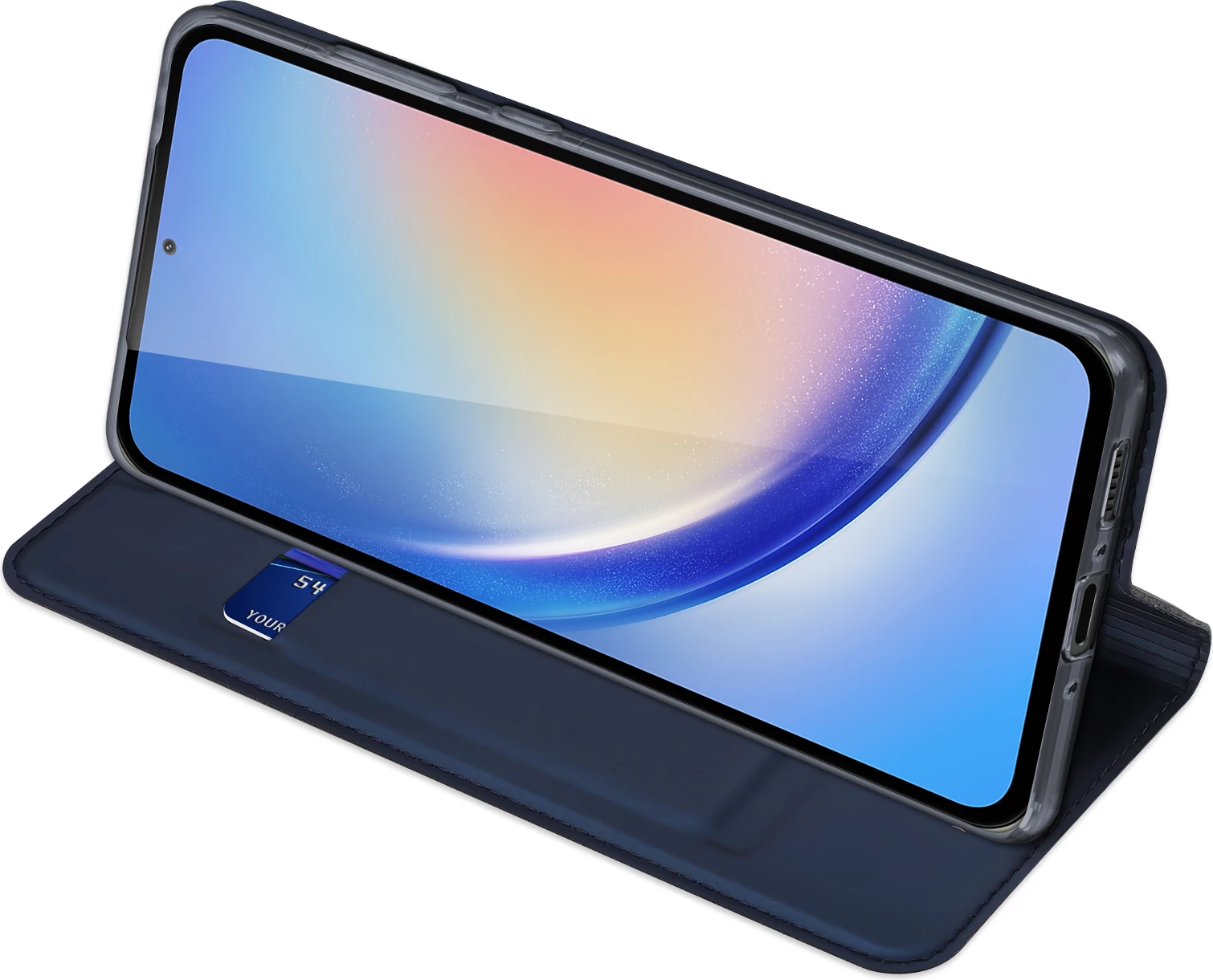 Mbështjellës Dux Ducis Skin Pro për Samsung Galaxy A35 5G, me kapak, Blu