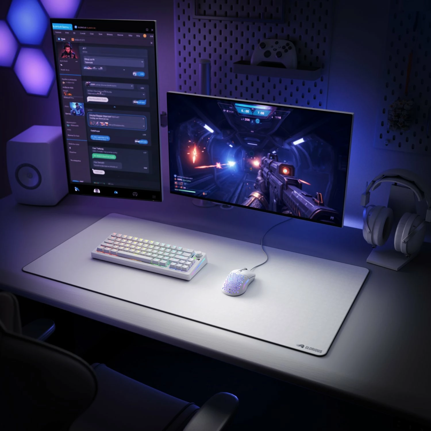 Maus gaming Glorious Model O Eternal GLO-OE-W-WHT, 12000 DPI, 6 butona, RGB, i bardhë