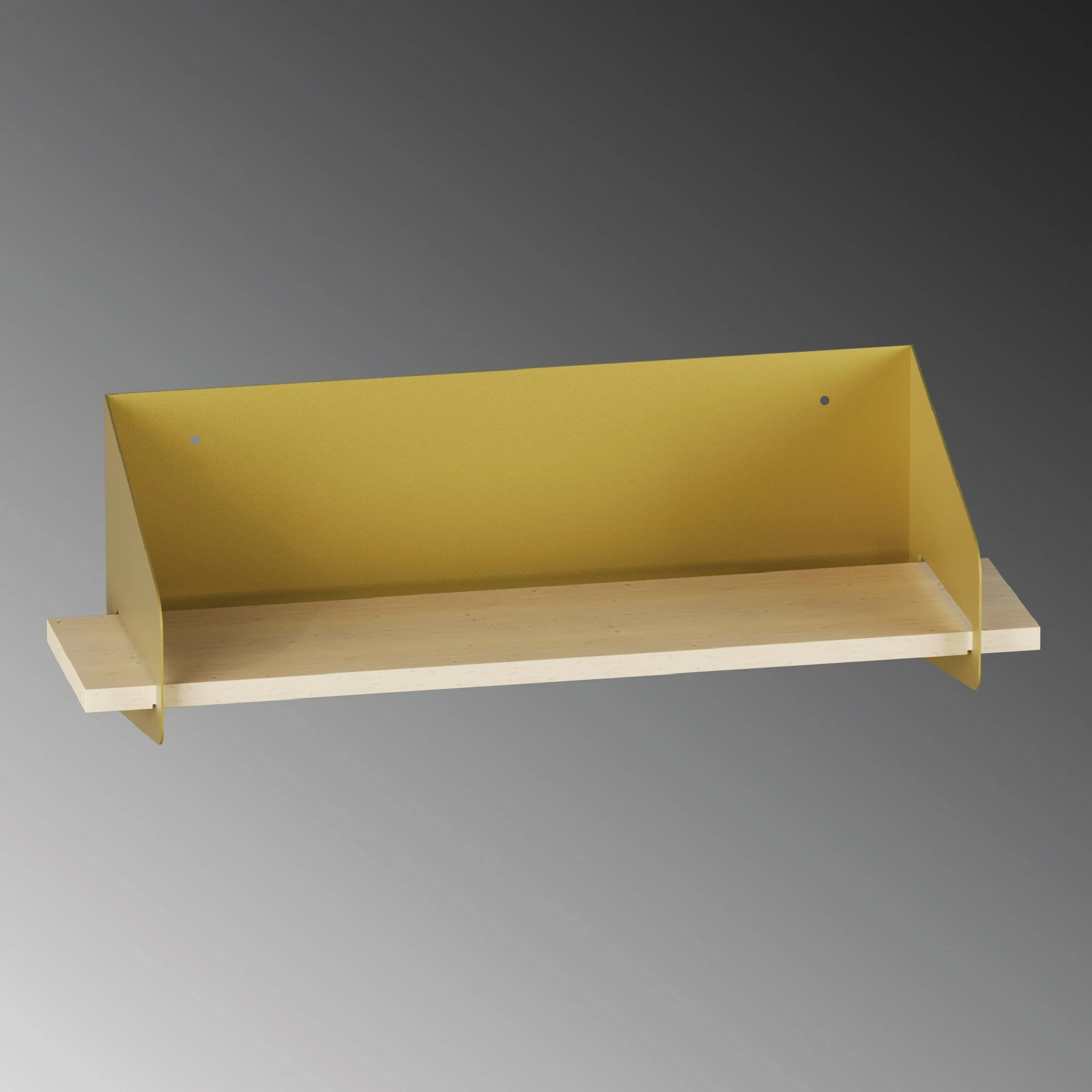 Raft muri Hanah Home, krah i gjatë, ngjyrë ari