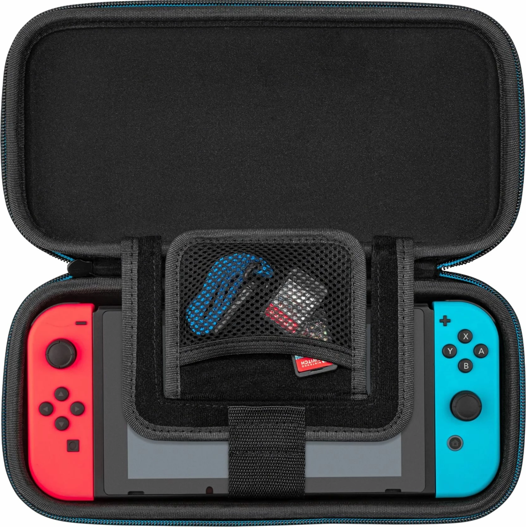Kasë udhëtimi PDP Mario Escape për Nintendo Switch/Lite/OLED, me stand të integruar, bardhë me kaltër