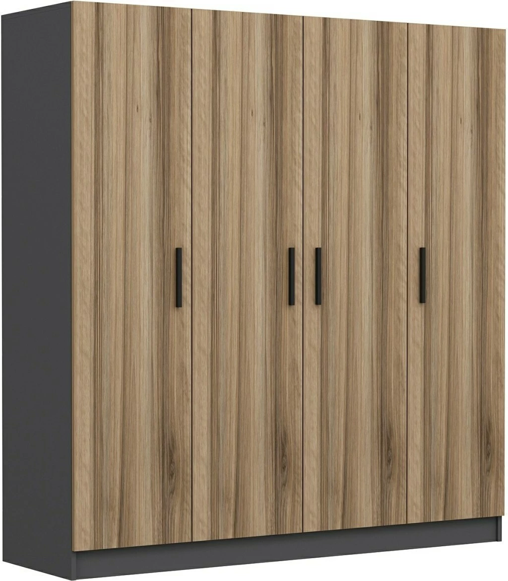 Dollap garderobe Skye Decor, ngjyrë dore, 180x210x52cm
