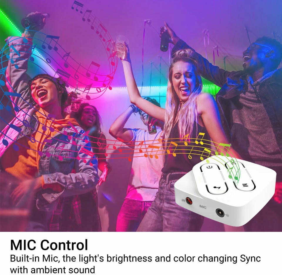 Drita Led SONIT RGBIC 2 Neon-WIFI (Bardhë, 5M 150LED)