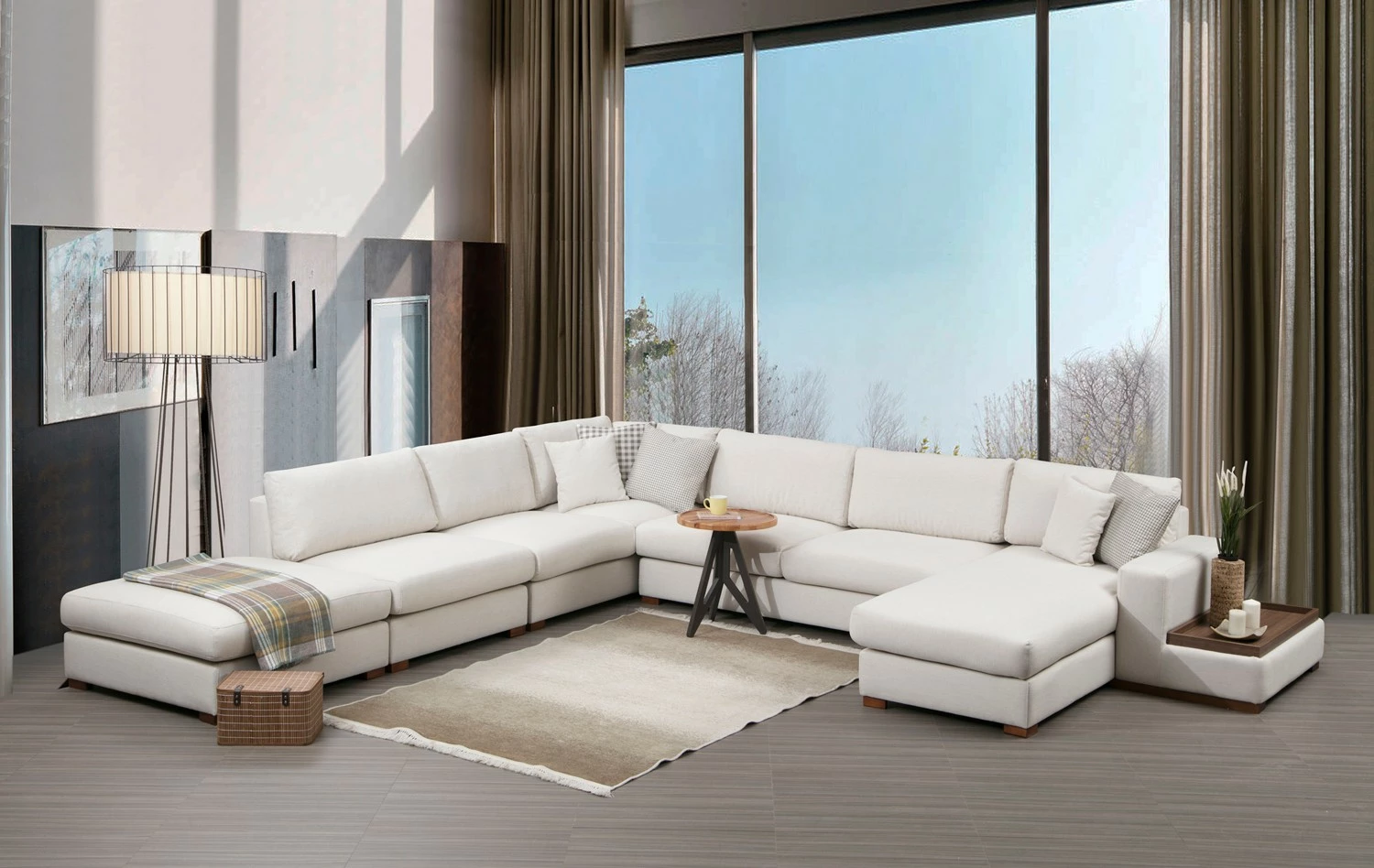 Këndare Atelier del Sofa, Loop 8, ngjyrë bezhë