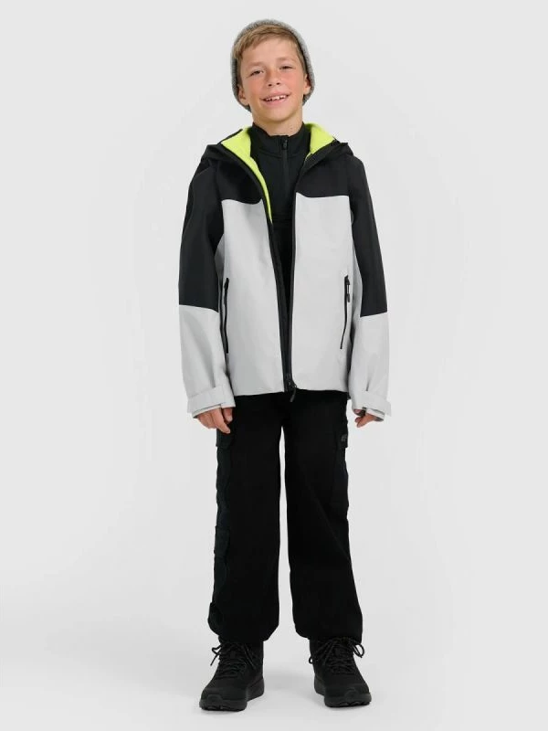 Jakne 3-në-1 për djem 4f, e zezë