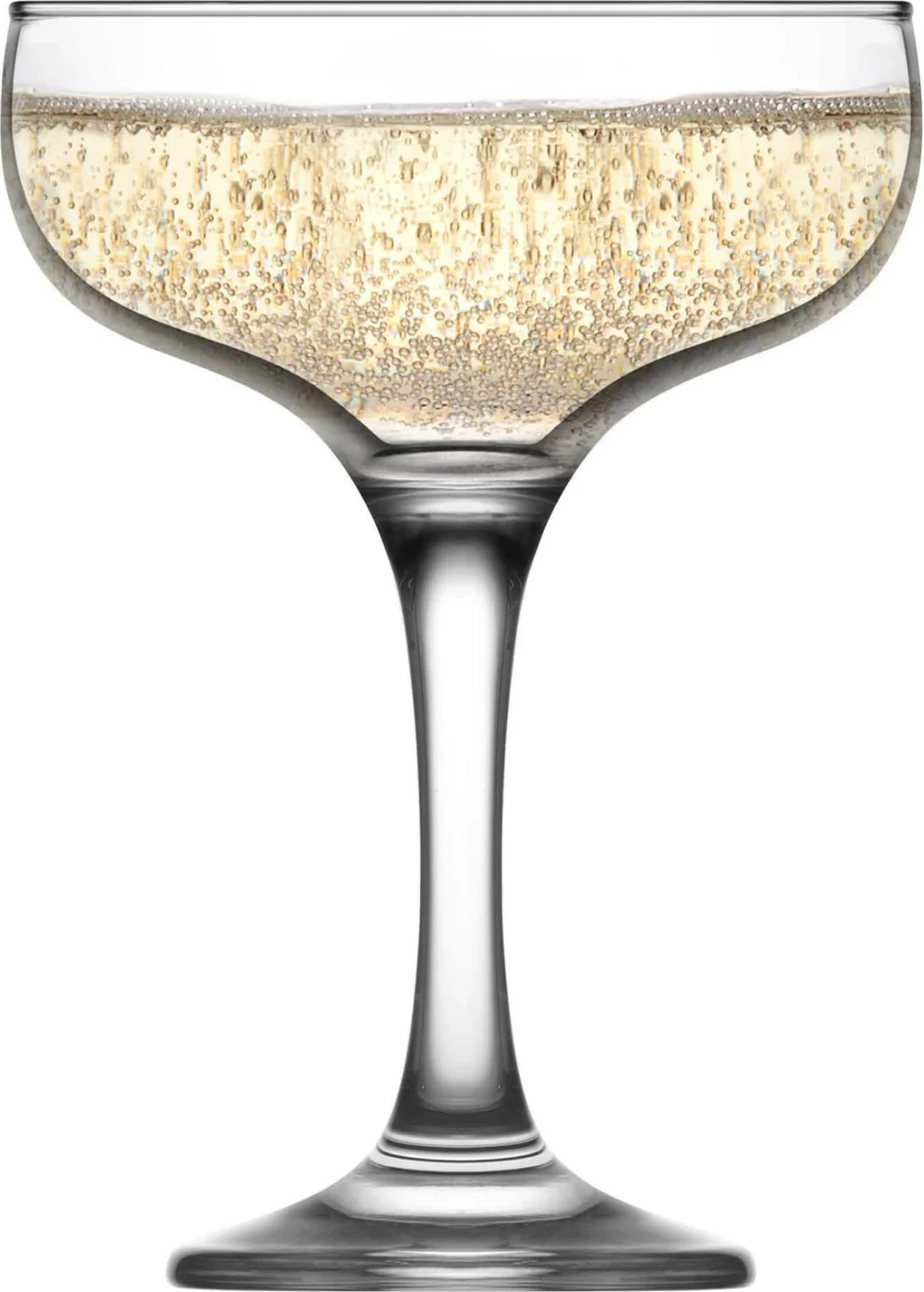 Gotë coupe shampanje LAV Sofia 235 ml, transparente, set 12 copë