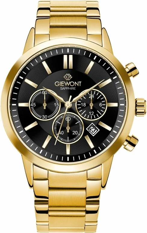 Orë dore meshkuj Giewont GW8510-B5, gold black, set