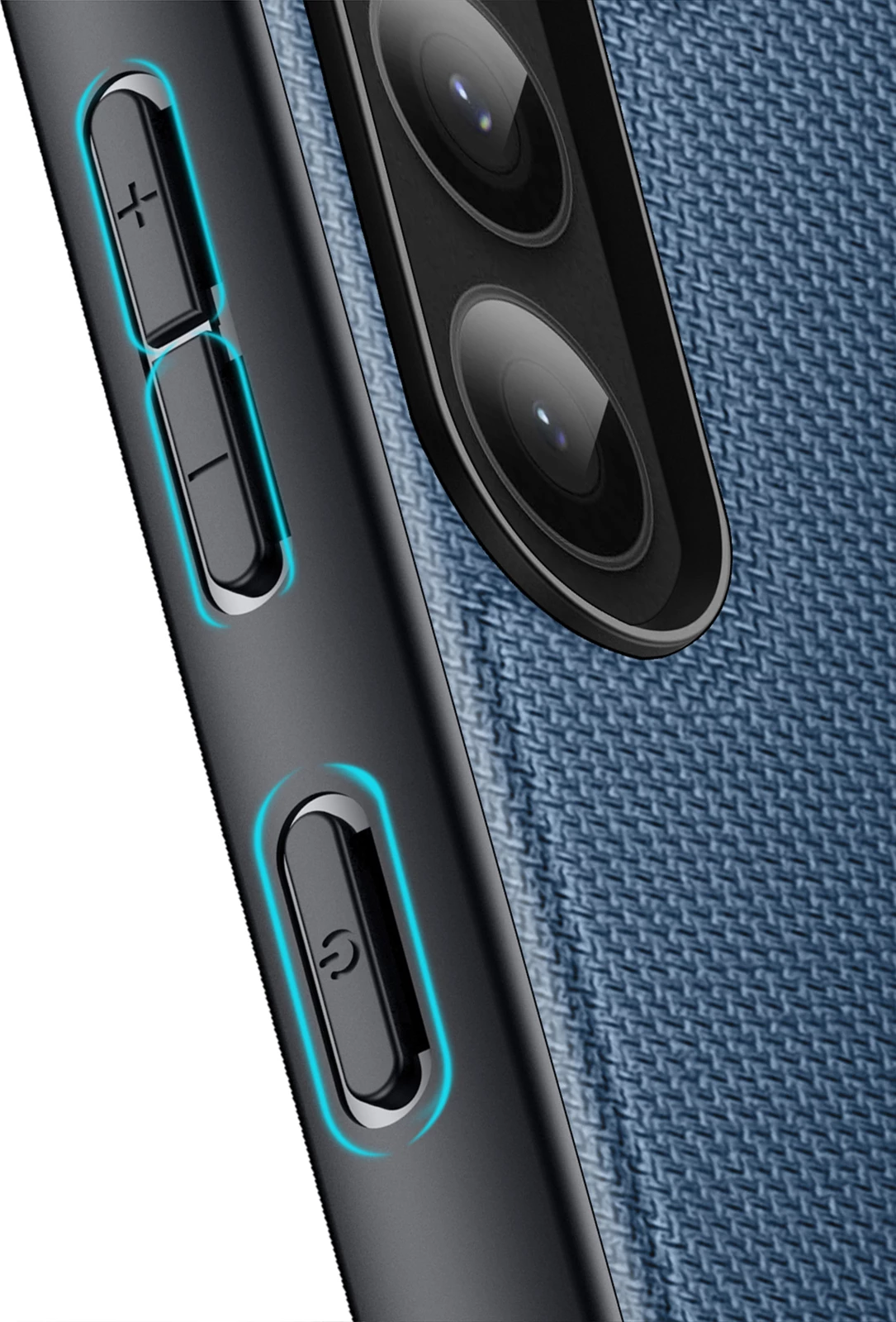 Mbështjellës Dux Ducis Fino për Samsung Galaxy S23+, kaltër