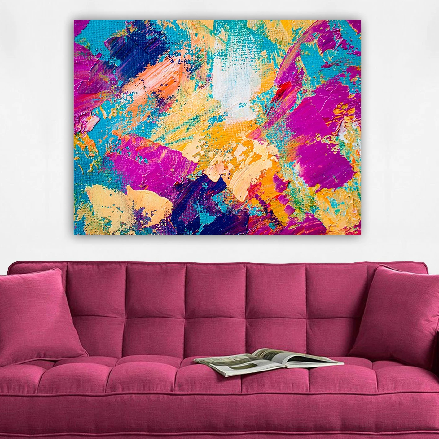 Pikturë dekorative në kanavacë, shumëngjyrëshe, 70x100cm, 433209346_70100