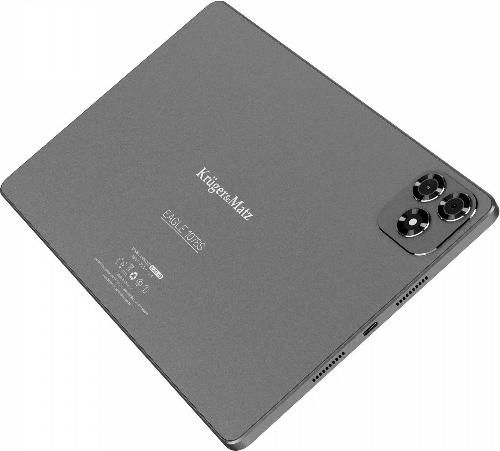 Tablet, Kruger & Matz, EAGLE 1078S KM1078S, 10.9" IPS 90 Hz, 6 GB RAM 128 GB, LTE (4G), Android 15, Graphite
