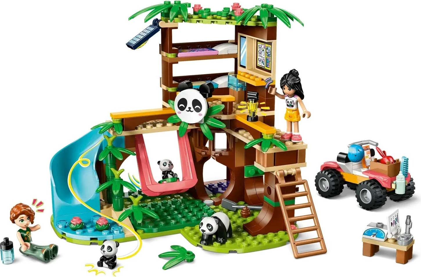 Set LEGO Friends Panda Sanctuary Animal Care 42648, 243 pjesë, për fëmijë, shumëngjyrësh