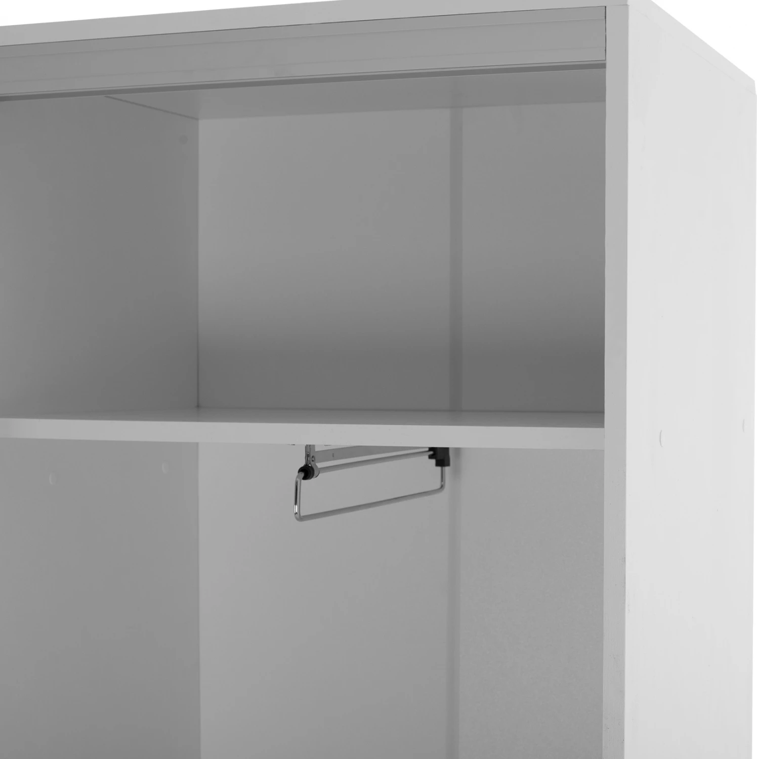 Mobilje për hyrje me dollap rrëshqitës dhe pasqyrë, DULCE, ngjyrë e bardhë, FH2424.03, 118x45x210 cm