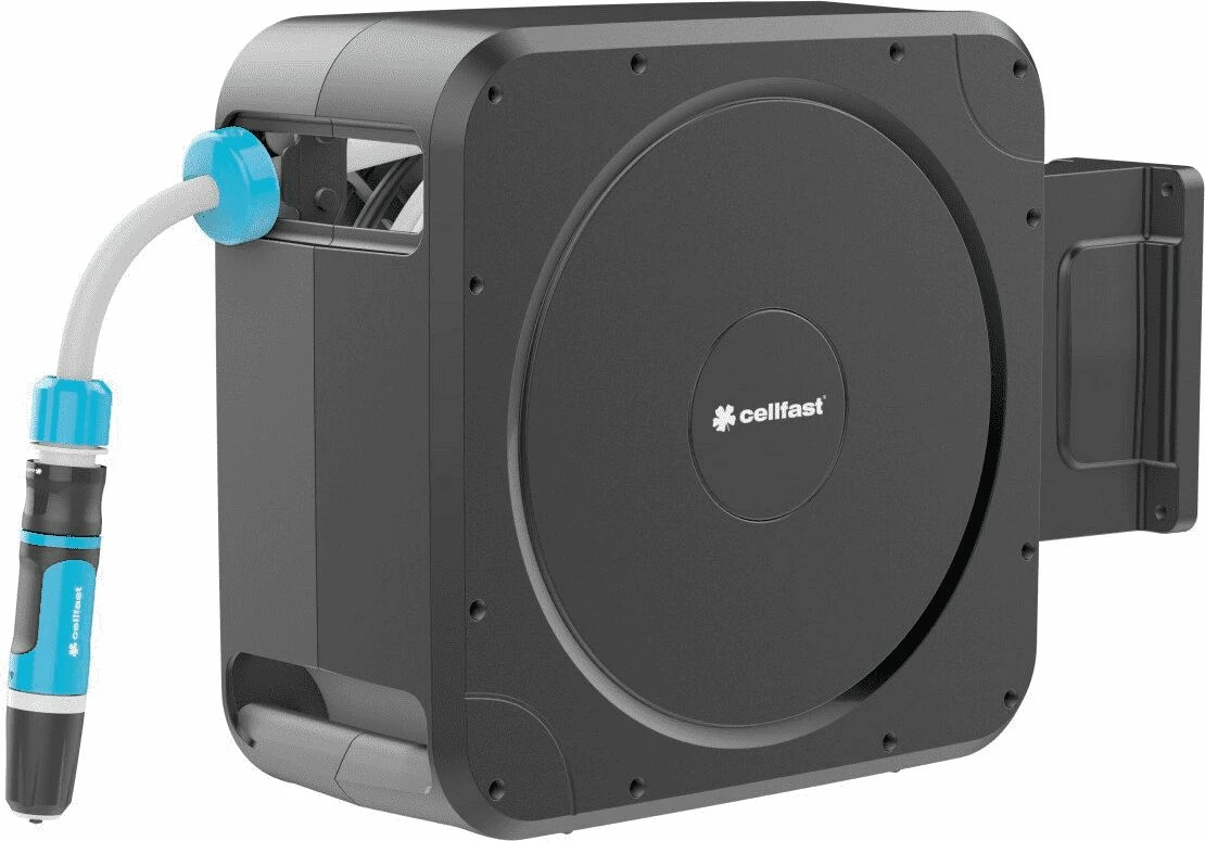 Bobinë automatike për zorrë kopshti Cellfast Ergo C55-410, 20 m, 1/2" (12.5 mm), montim në mur