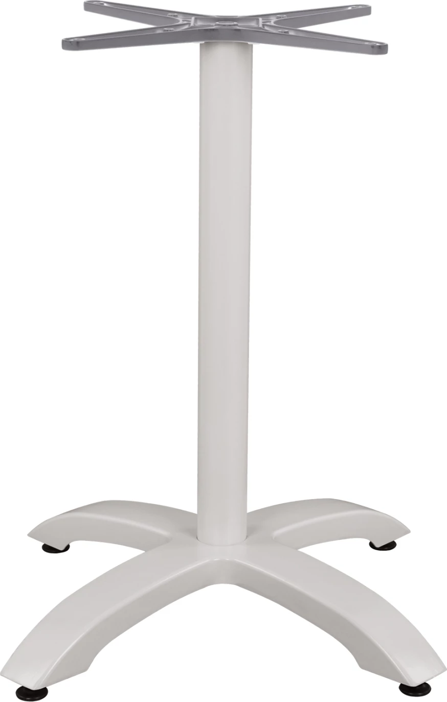 Bazë alumini FH460.02, e bardhë mat, 66x66x73 me kryq 48x48