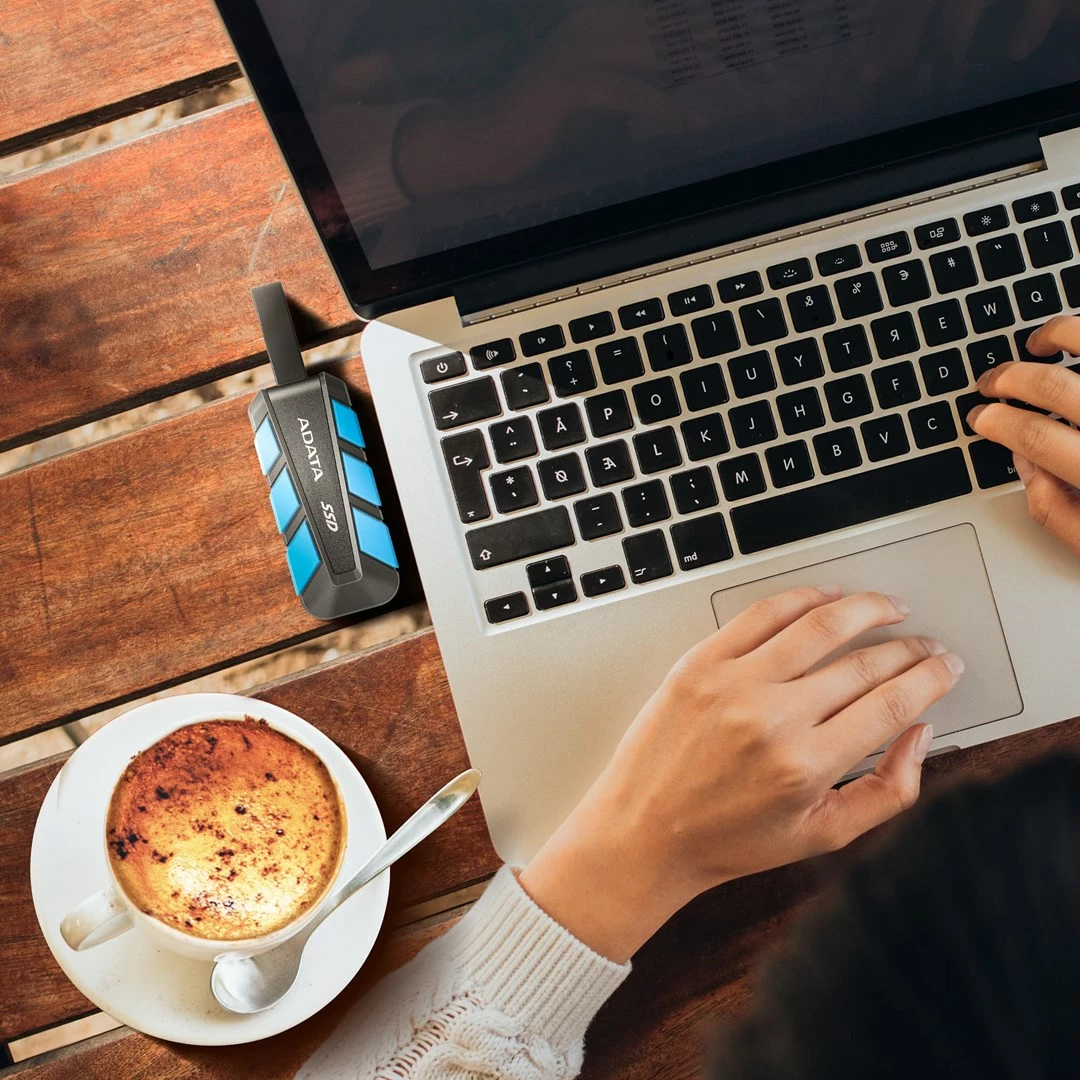 SSD portabël ADATA SC740, 500 GB, USB Type-C 3.2 Gen 2, zi/blu