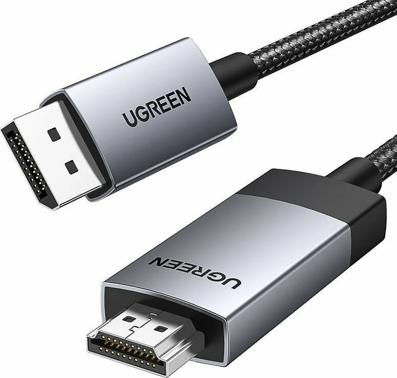 Kabllo DisplayPort në HDMI Ugreen DP119 1m 4K@60Hz njëkahëshe, gri