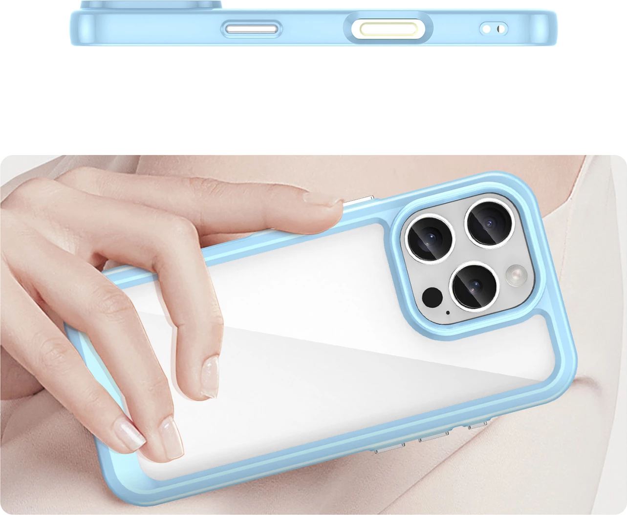 Mbështjellës Hurtel Outer Space Case për iPhone 16 Pro, kaltër