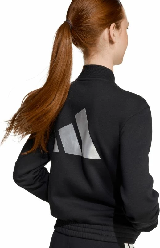 Trenerka për vajza adidas, e zezë