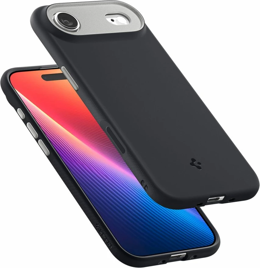 Mbështjellës, Spigen, Nano Pop MagSafe, për Apple iPhone 17 Air, me MagSafe, poliuretani, i zi