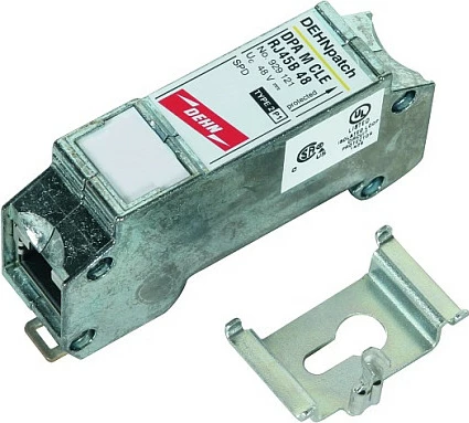 Mbrojtës mbitensioni rrjeti Dehn DEHNpatch DPA M CLE RJ45B 48, 2x RJ45, metalik