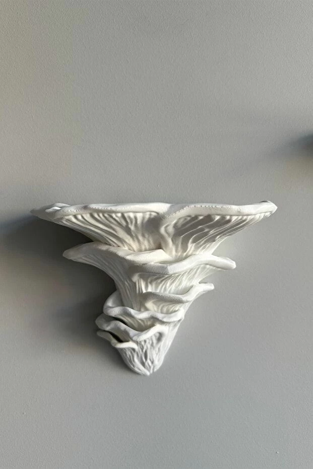 Set rafte plastikë shumëpërdorimësh (2 copë), Evila Originals, kërpudhë, i bardhë
