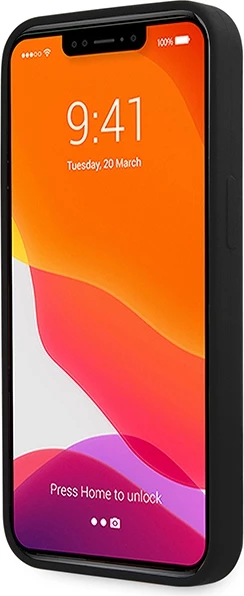 Mbështjellës Guess GUHCP13XLSLMGBK për iPhone 13 Pro Max 6.7", silikon, i zi