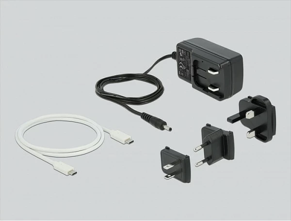 Docking station DeLOCK USB-C 3.2 Gen 2, për 2x 2.5" SATA HDD/SSD, Clone, e bardhë