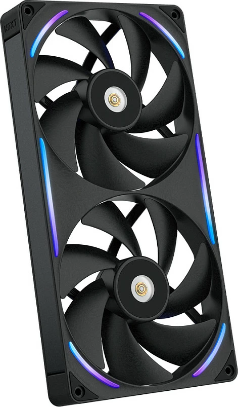 Ventilator kasë NZXT F280X, 2x140mm, PWM, RGB, i zi