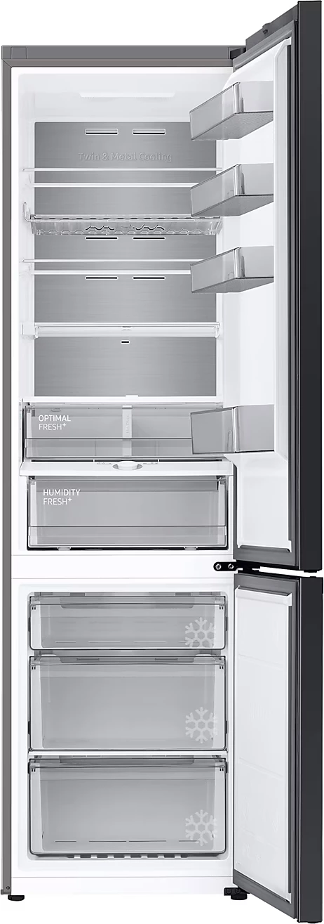 Frigorifer i kombinuar Samsung RB38C7B6CS9/EF 390 L BESPOKE, klasa energjetike C, Refined Inox