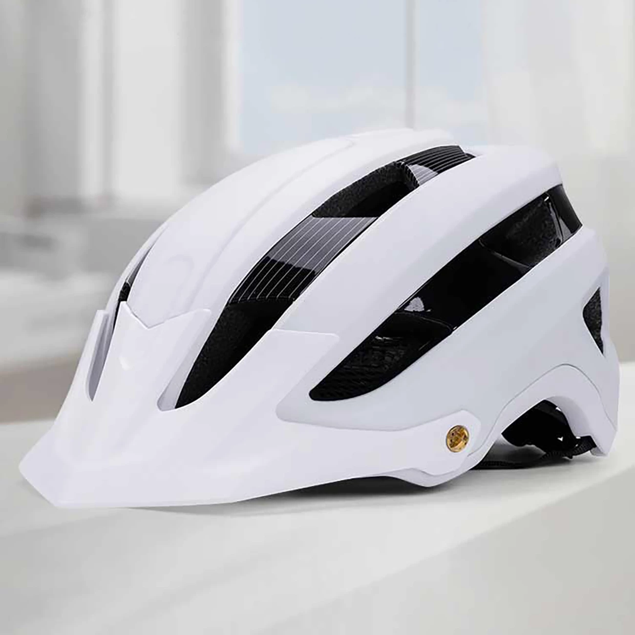 Helmetë biçiklete MTB, Wozinsky HT-001VCB, madhësi L (57-62 cm), e zezë dhe e bardhë