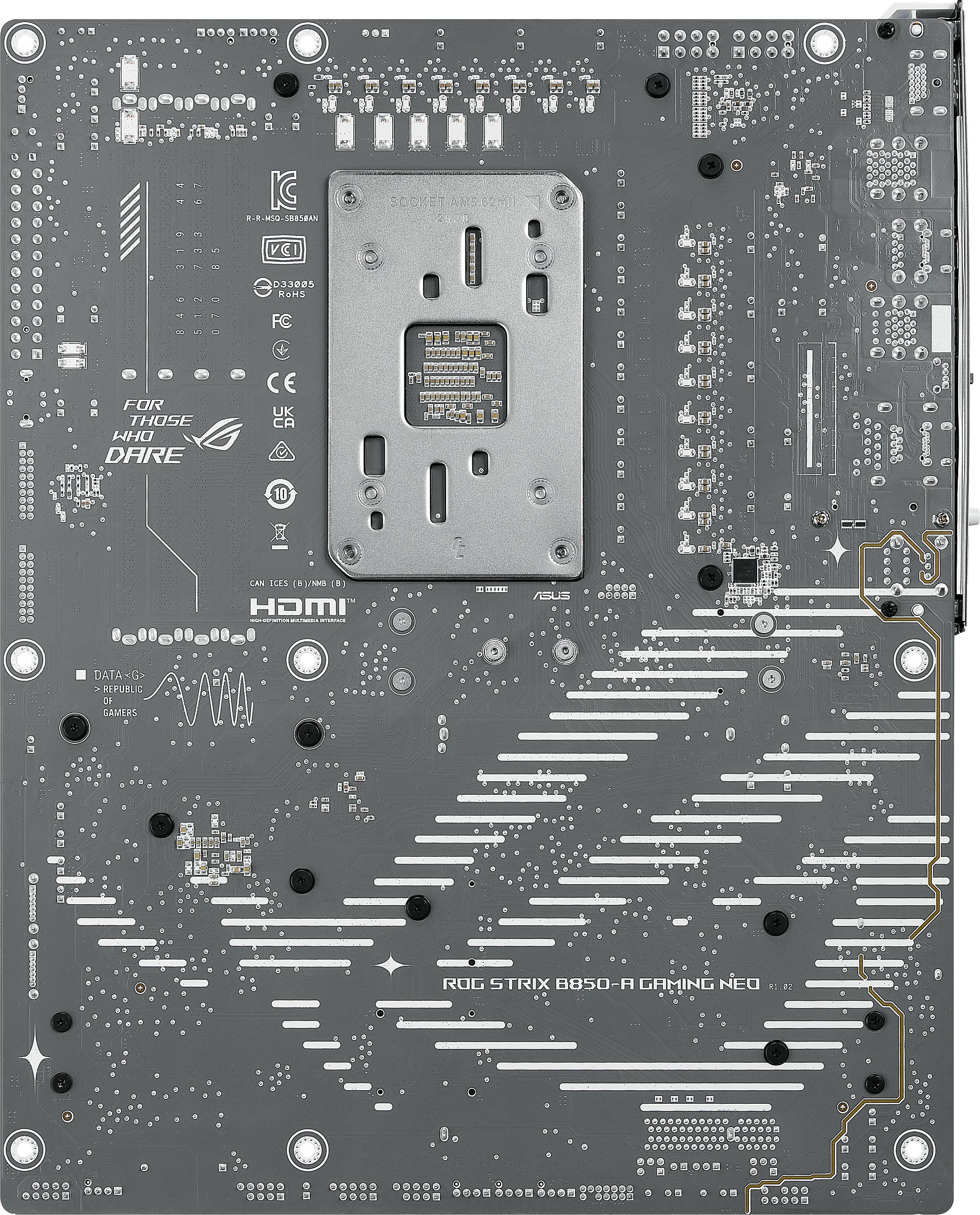 Pllakë amë ASUS ROG STRIX B850-A Gaming WiFi 7 Neo, Socket AM5, DDR5 deri 256GB, 5G LAN, e bardhë
