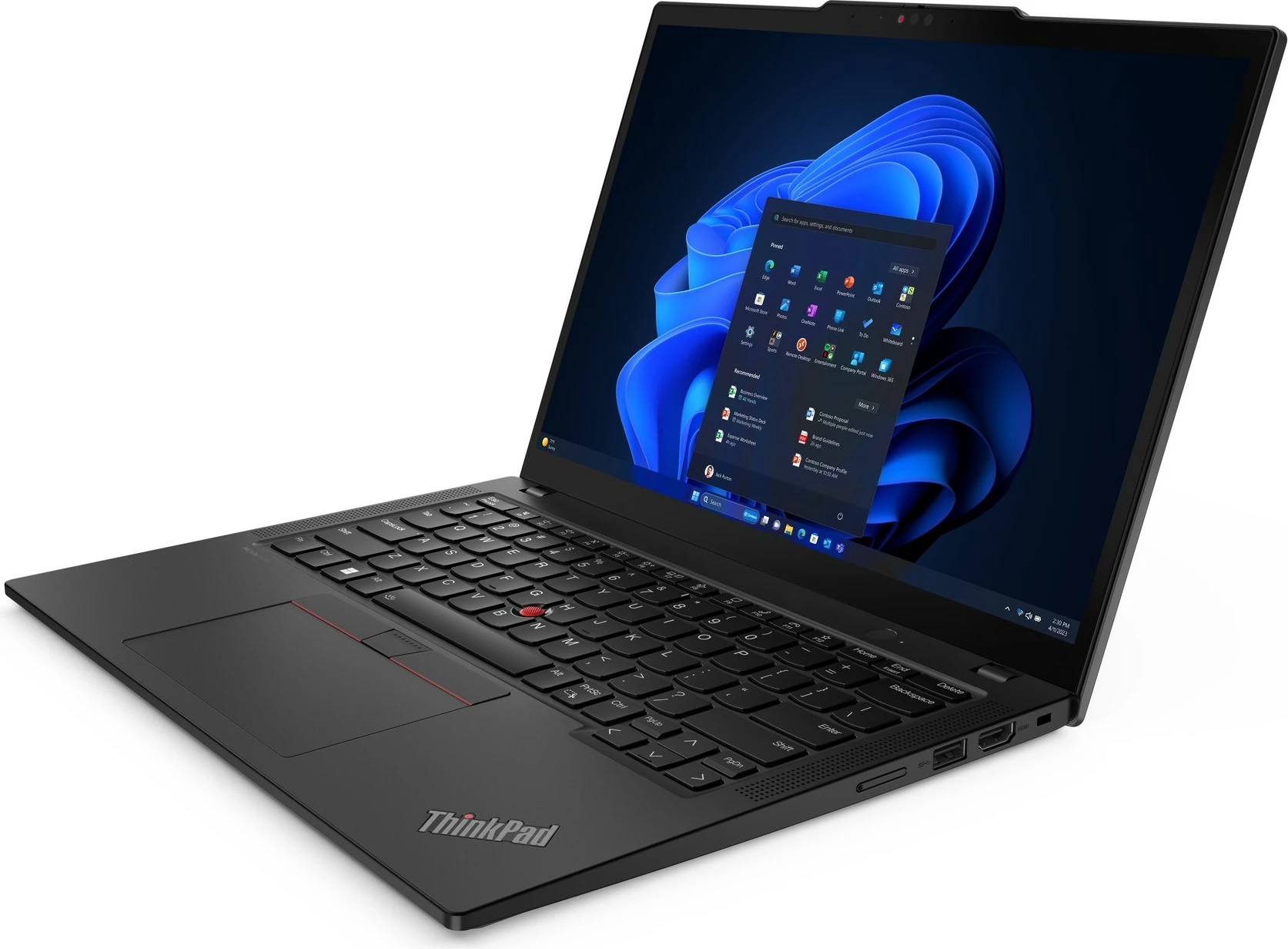 Laptop Lenovo ThinkPad X13, Intel Core Ultra 5, 16 GB RAM, 512 GB SSD, 13.3", Black