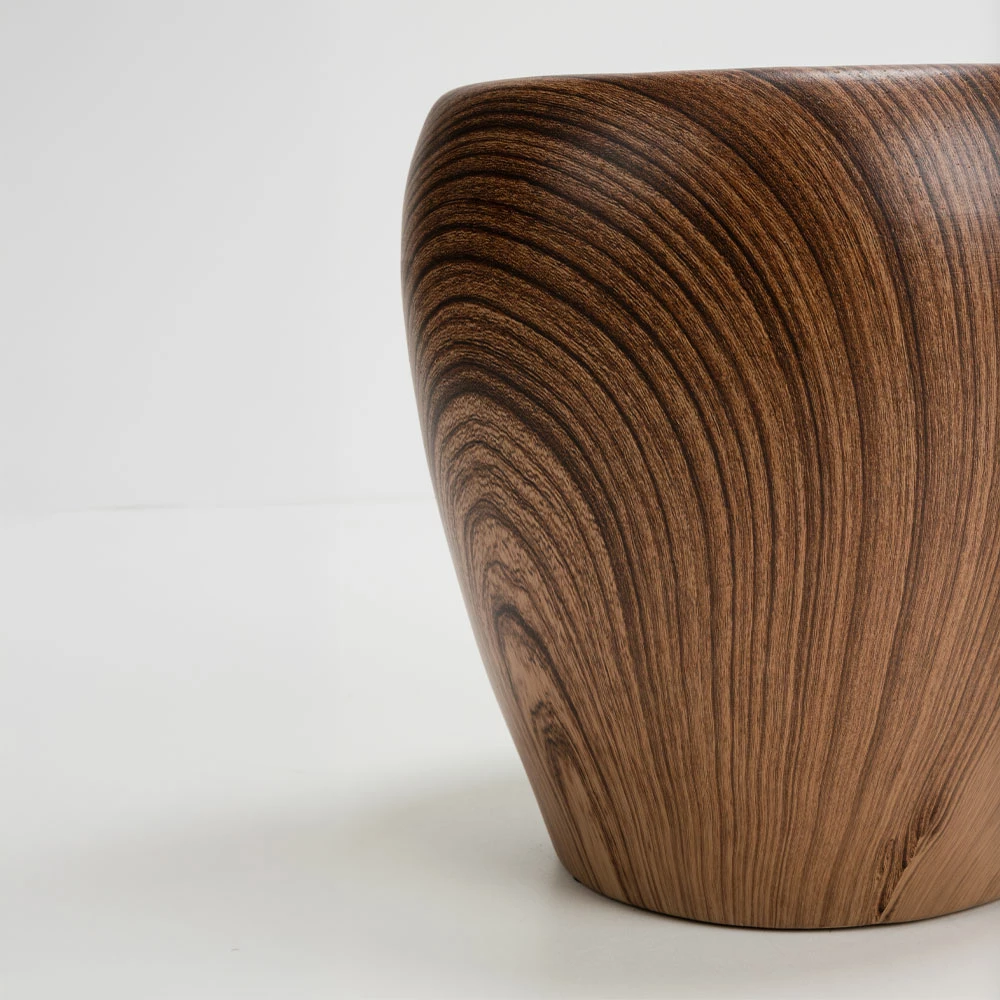 Set vazo BOIS, 3 copë, qeramike, ngjyrë kafe, 42x42x35cm