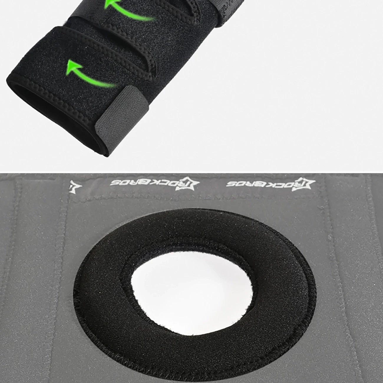 Mbrojtës gjuri Rockbros LF1106M, për sport, M, i zi