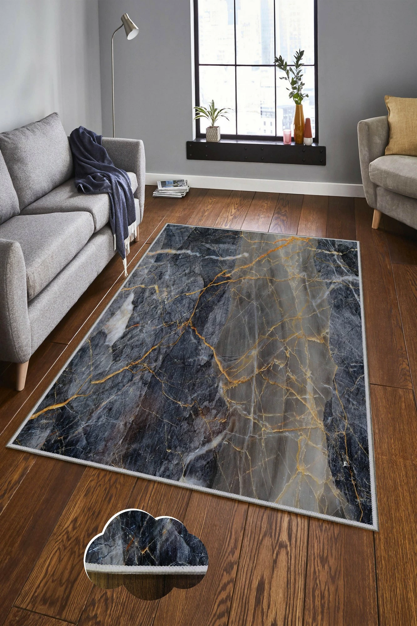 Qilim për korridor, shumëngjyrësh, Conceptum Hypnose, Hmnt125, 80x150cm
