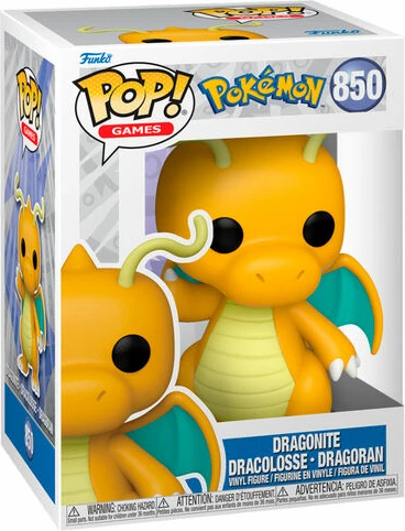 Figurinë koleksionuese Funko POP! Games Pokemon Dragonite (EMEA), vinyl