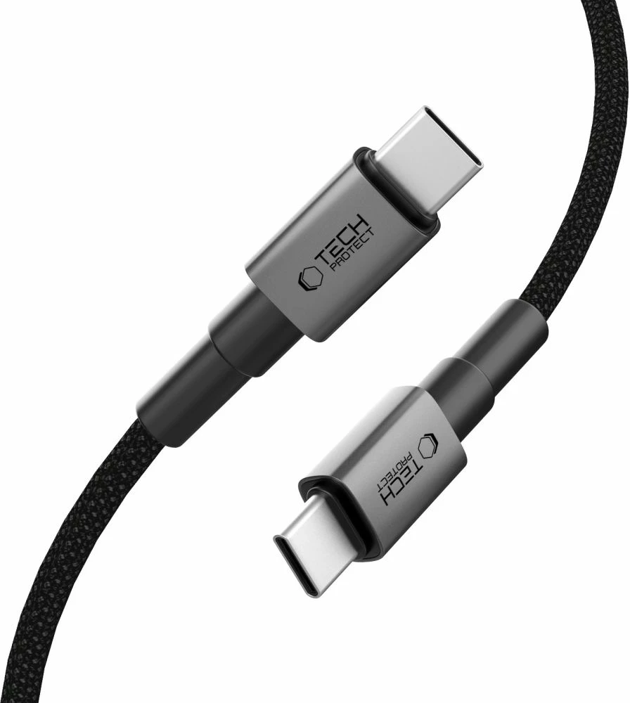 Kabllo USB-C Tech-Protect UltraBoost DNA, 100cm, 100W, Gri